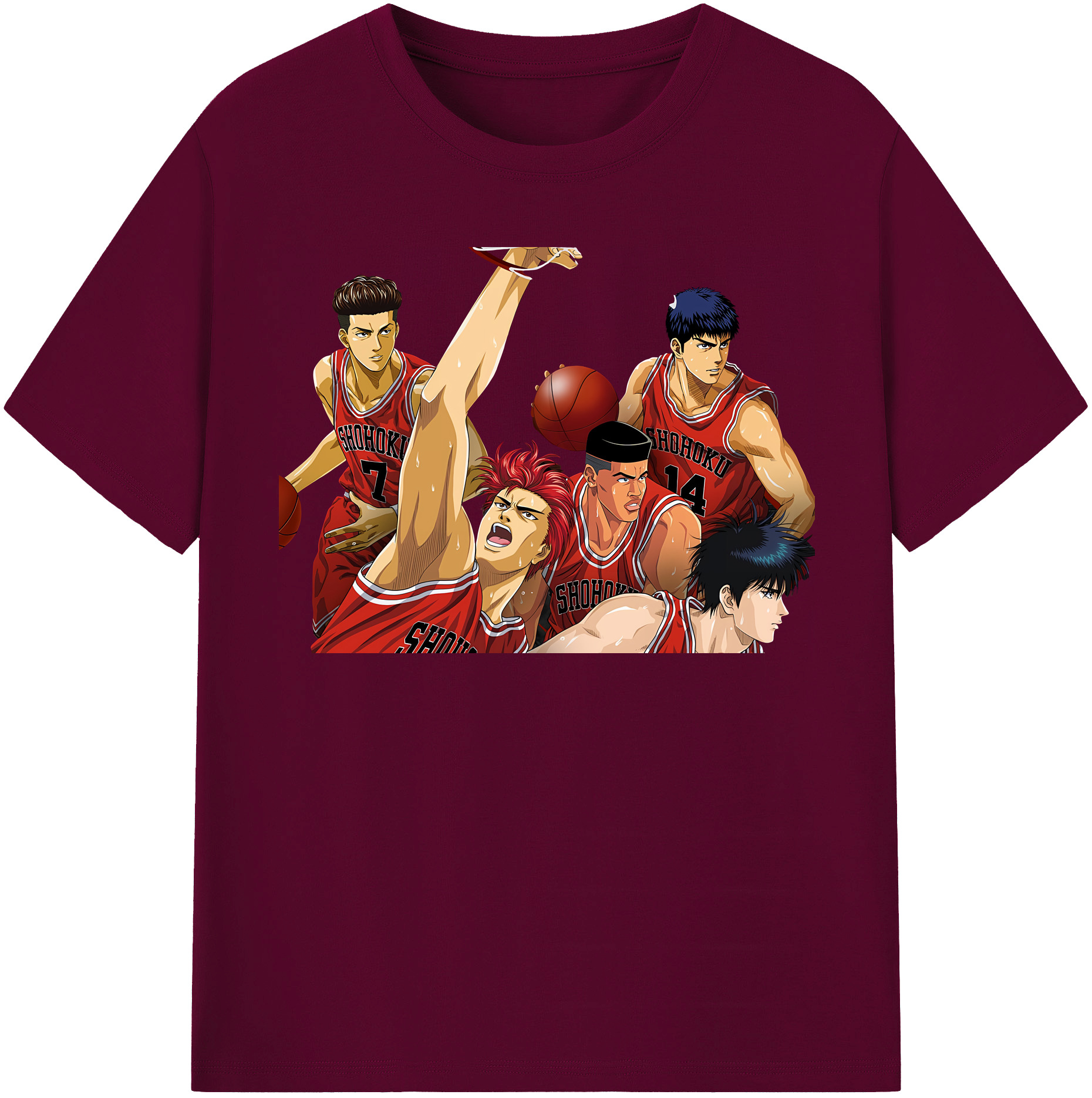 （画像用） SLAM DUNK／スラムダンク レディースカジュアルプリントTシャツ（綿100％）